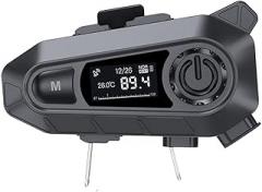 LCD Display Motorcycle BIIuetuoth Helmet Headset Waterproof Noise Reduction BT 5.3 Motorbike Headphones Bicycle Earphone