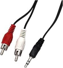 3.5mm to 2 Audlo Cables Stereo Male to Male Coaxial AURX Cable for Laptop TV DVD Amplifier Mp3 Speakers 1.2M New 2026 High for Reliable Electronic Component, Precision, Stable Performance