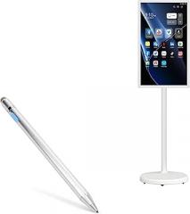 BoxWave Stylus Pen Compatible with ApoloSign Portable TV (32 in) - AccuPoint Active Stylus, Electronic Stylus with Ultra Fine Tip - Metallic Silver