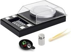 High Precision 0.001g Electronic Jewelry Lab Scales Diamond Gold Germ Medicinal Pocket Digital Milligram Scale Balance,100g 0.001g(50g 0.001g)