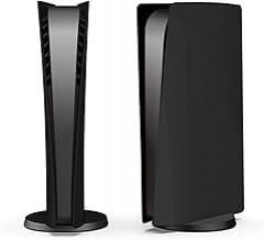 Console Plates for PS5, JOSO Console Replacement Shell with Anti-Scratch Dustproof Case for PS5, Skin Cover Fit for PS5 Digital Edition Console, for PS5 Accessories(Black)