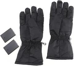 NOLITOY 1Pair Electronic Heated Gloves for Outdoor Sports Thickened Ski Gloves with Heating Area Winter Warmth for Cold Weather Activities Battery Not Included
