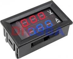 DC 0-100V 1A 10A 50A 100A VoltTrackier Metier AmTrackier Metier Amp Dual Volt Trackier Metier Gauge LED Display Trackier Metier Voltage Indicator Shunt New 2026 High for Reliable Electronic Component