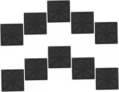 10 Pack Dustproof Fan Mesh for Pc Case 5cm Mesh Strainer Abs Material Easy to Clean Electronic Products