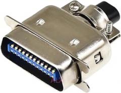1PCS 57 Series Centronics C0innector Male Female CN14/24/36/50P Ribbon Computer Printer Cable Mount Adaptiers with Mental Cover New 2026 High for Reliable Electronic Component