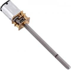 Hyuduo DC 12V 400RPM N20 Micro Gear Motor with Gear Box, Long Output Shaft M4x55mm Screw, High Torque All Metal Gears, for Robot Model Aircraft Electronic Door Locks