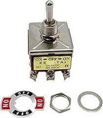 1PCS 403 10A/380VAC 15A/250VAC 3 Position 4PDT ON/Off/ON 12 Pin Toggle Switch Brown(Cap)