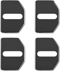 4pcs Car Door Lock Cover for Volvo Polestar1 Polestar2 XC40,Anti-Collision Car Door Latch Cover Latches Accessories,Normal-A/Black
