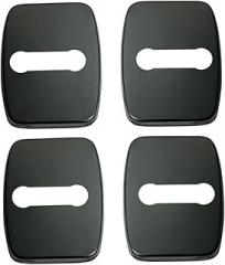 4pcs Rust-Proof Car Door Lock Cover Set Sturdy Vehicle Lock Protectors Auto Accessories for Enhanced Security Random Color