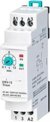 ERV-12 On Delay Time Relay Electronic Adjustable (0.1-12sec.) 1Pcs(110VAC 24VDC)