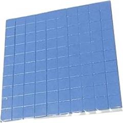100PCS Thermal Conductive Silicone Pads Double-Sided Adhesive Heat Conduction Mat for CPU SSD GPU Cooling Electronics Safe Insulation