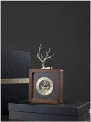 New Chinese Creative Desk Clock Living Room Home Fashion Watch Decoration Chinese Creative Desk Clock Table Clock (Color : B) (B)