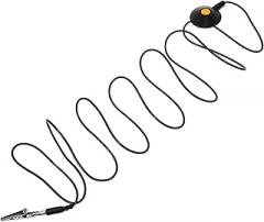 2pcs -Static Grounding Cable with Clip ESD Wire for Electronic Repair Pu PVC Material Protects Devices from Static Discharge