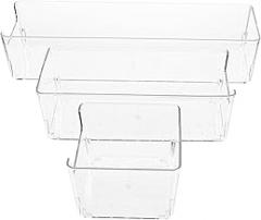 VILLCASE 3pcs Compartment Storage Box Drawer Organizers for Jewelry Fishing Gear and Electronics Non- Design for Easy Organization and Practical Use