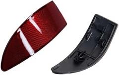 Red Lens Rear Bumper Reflectors Covers is Plastic Compatible with Lexus Compatible with IS250 Base 2006-2013 & C 2010-2013 Compatible with IS350 & Ultrasonically Sealed-Specification Black