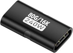 Portable Usb 4.0.0 Adapter Enabling 80Gbps Fast Data Exchange 240W in a Metal Build for Electronics Mobility Adapter