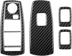 Carbon Fiber Car Interior Accessories Decoration Decal Sticker Trim Compatible with BMW X3 2004-2010 (Classic, Window Lift Regulator Panel B)