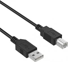 PwrON 6ft USB Cable Data PC Cord for Plustek OpticFilm 8200 8200i Ai SE Photo Slide & Film Scanner