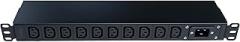 WTH-CS/PDU-C13-E (US121052E) Heavy Duty Metal 1U Rack Mount PDU, Inlet C20 20A 120/240V Open end (Without Extension Cord), Outlet C13 x10 Ports