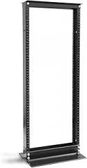 RAISING ELECTRONICS 24U 2 Post Open Frame IT Network Server Relay Rack 500LB Capacity Aluminum