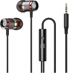 9D HiFi Heavy Bass Ear Earphone 3.5MM AURX/Type-C Headphone Stereo Wired Headset with Mic Earbuds for Sangsiung Androld New 2026 High for Reliable Electronic Component, Precision, Stable Performance