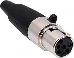 1PCS Mini XLR 3/4/5/6/7Pin Female/Male Plug Male Socket Small XLR Audlo Microphone C0innector Straight MIC for Cable Soldering New 2026 High for Reliable Electronic Component