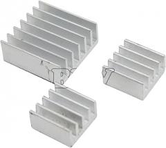 10Set Adhesive 3 Heatsink Cooler Pure Aluminum Heat Sink Set Kit Radiator for Cooling 2 B New 2025 Arrival High Reliable Electronic Component, Precision, Stable Performance