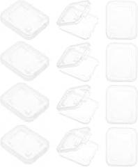20pcs Memory Card Storage Box Organizer Case Compact Hard Plastic Card Holder with Protective Lid Suitable for Travel and Electronics Accessories