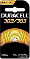 Duracell PGD D309/393 Medical Electronic Battery, Silver Oxide, 309/393 Size, 1.5V (Pack of 6)