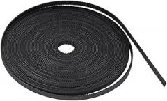 Reinforced Rubber Timing Belt GT2 6mm Width 2mm Pitch|4 Meters|Accessory for 3D Printer|Black Color|High Strength Fiber|6mm Timing Belt