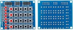 4X4 4 * 4 Matrix Keyboard Array Module 16 Key Push Buttons Switch Keypad Panel 8 LEDs Accessory Water Lamp DIY Kit for New 2025 High Reliable Electronic Component, Precision, Stable Performance