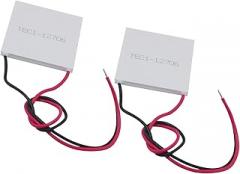 2PCS Semiconductor Cooling Heat Sink TEC1-12706 12V 6A Thermoelectric Cooler Cooling Pad Module 40x40MM for Electronic Equipment Heat Dissipation Laser Diode Cooling