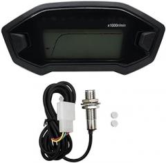 Mileage Fuel Gauge Motorcycle Dashboard 10000 Tachometer Adjustable Dash Electronic Digital Odometer Instrumentation Panel