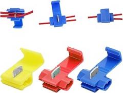 150Pcs Quick Splice Wire Connectors, Solderless Quick Splice Snap Insulated Electrical Wire Crimp Connectors Terminal Joint New 2026 High for Reliable Electronic Component