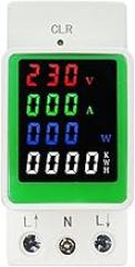 Din Rail Power Energy Meter 100A Electronic Kwh Meter Wattmeter Multi Digital Ammeter Voltmeter 1Pcs (Color : AC160-270V)