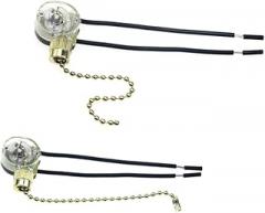 STOBOK 2pcs Eco-Friendly Ceiling Fan Pull Chain Switch Pull Light Chain for Easy Off Random Color