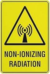 Warning Non Ionizing Radiation Sign 12x8 inch Rust-Resistant Aluminum UV Ink Printed for Medical Facilities, Electronics Workshops, Laboratory Areas