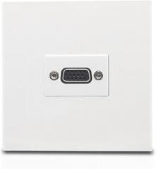 PC VGA Wall Plate Pass-Thru Socket 15-Pin VGA Female Port Connector Adapter