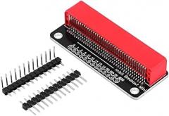 Board Gold Plated Manual Welding for Micro:bit - Breadboard Adapter with Labeled Pins for DIY Electronics Projects, Low Resistance Design(Red)