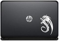 Dragon Silhouette Left Version 8 Vinyl Decal Sticker for Computer MacBook Laptop Ipad Electronics Home Window Custom Walls Cars Trucks Motorcycle Automobile and More (White)