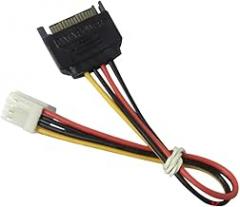 FDD Floppy Adaptier Hard Drive Power Cable SATA 15 Pin Male to 4 Pin Female C0innector 18AWG Wire New 2026 High for Reliable Electronic Component, Precision, Stable Performance