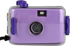 Purple Underwater Focus Free 35mm Point and Shoot Film Camera