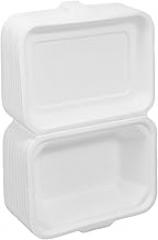 Milisten 50pcs Disposable Food Boxes Biodegradable Pulp Takeout Containers 600ml Paper Lunch Boxes for Catering and Food