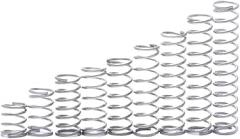304 SS Compression Springs - Vibration Damping for Machinery/Auto/Electronics | Custom Lengths 10-305mm(5pc 8x100mm)