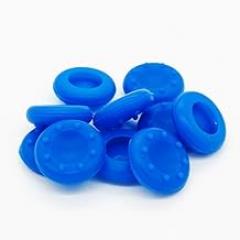 Replacement Silicone Analog Controller Joystick Thumb Stick Grip Caps Protect Cover for Ps3 / Ps4 / Xbox 360 / Xbox One Game Controllers 5 Pair/10 Pcs (Blue)
