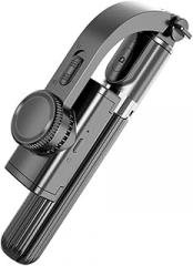 BESPORTBLE Black Handheld Phone Gimbal Stabilizer with Tripod Anti-Shake Cellphone Selfie Stick and Tripod Stand for Live Streaming and Vlogging Easy Operation Portable Design