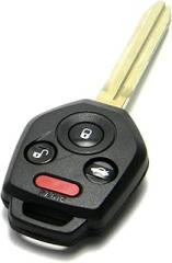 OEM Electronic 4-Button Remote Head Key Fob Compatible with Subaru (FCC ID: CWTWB1U811, P/N: 57497-AL00A, 57497-FJ230)