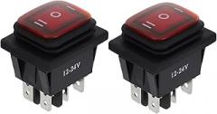 Amosfun 2Pcs Boat Rocker Switch Toggle Off Switch for Automotive and Home Appliances for Light Bar Control and Electronics Modifications