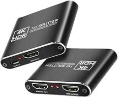 1X2 HDMI-Compatible Splitter Full HD 4K Video Converter HD Switch 1 in 2 Out Amplifier Dual Display for HDTV DVD PS3 Xbox