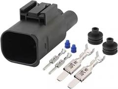 1/5/10 Sets 4 Pin Automotive Connector 10102761 Automotive Electronic Fan Waterproof 9442401 AICNRUT(Male,1 Set)